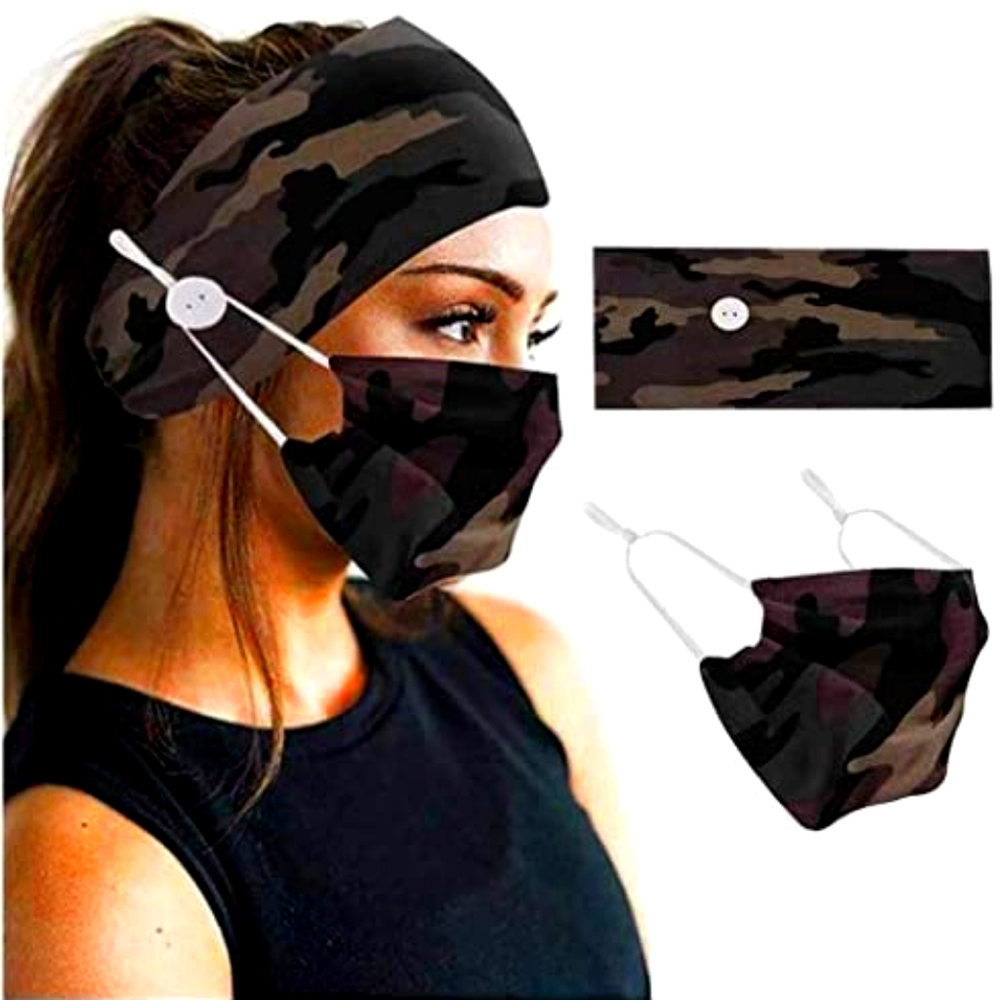 Army Look Headband and Mask Set